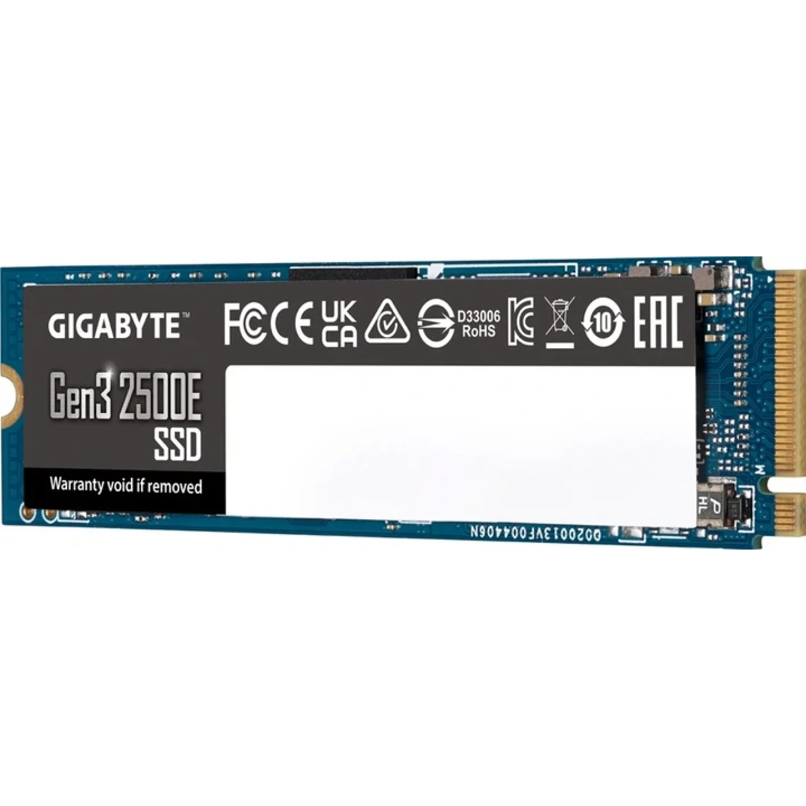 Накопитель SSD 500GB Gigabyte Gen3 2500E M.2 PCIe NVMe 3.0 x4 3D TLC (G325E500G) UA