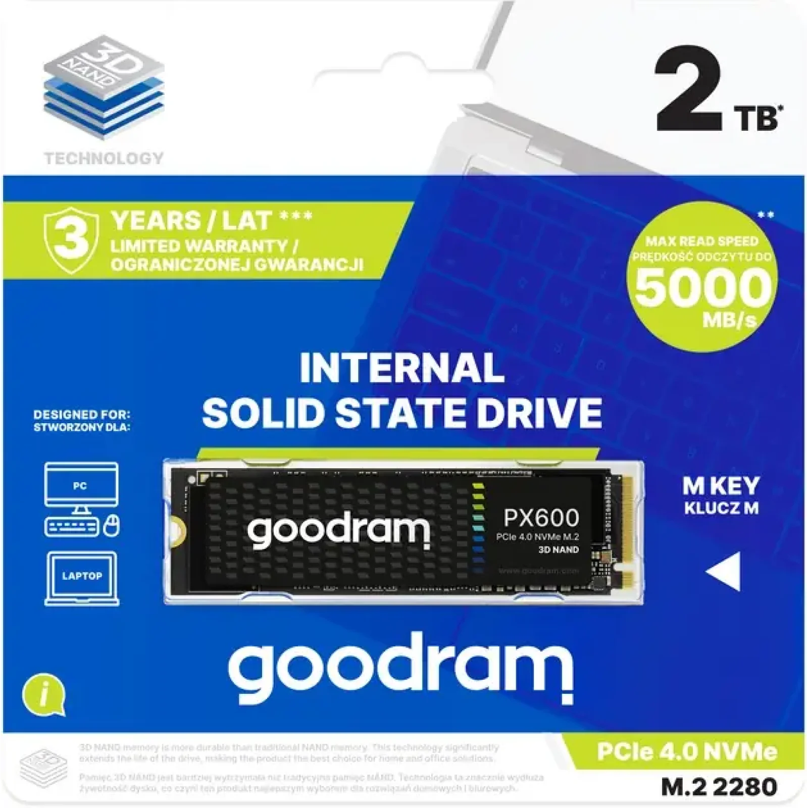 SSD накопитель Goodram PX600 2TB (SSDPR-PX600-2K0-80) UA