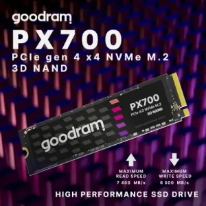 Накопитель SSD 1TB Goodram PX700 M.2 2280 PCIe 4.0 x4 NVMe 3D NAND (SSDPR-PX700-01T-80) UA