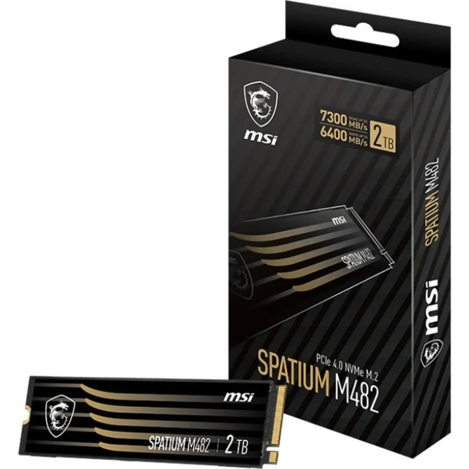 SSD накопичувач 2TB MSI Spatium M482 M.2 2280 PCIe 4.0 x4 NVMe 3D NAND TLC (S78-440Q730-P83) UA