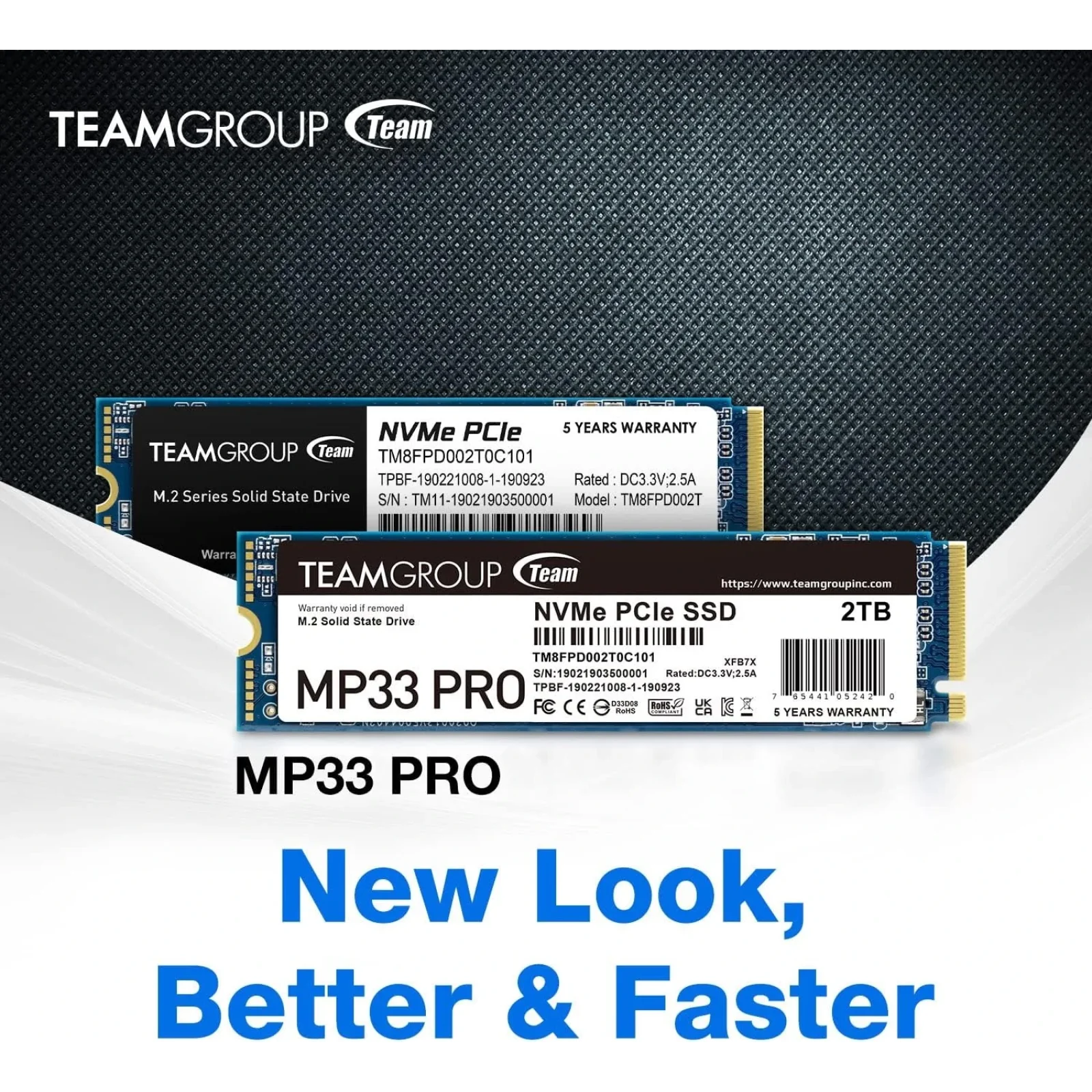 SSD накопичувач 2TB Team MP33 Pro M.2 2280 PCIe 3.0 x4 3D TLC (TM8FPD002T0C101) UA