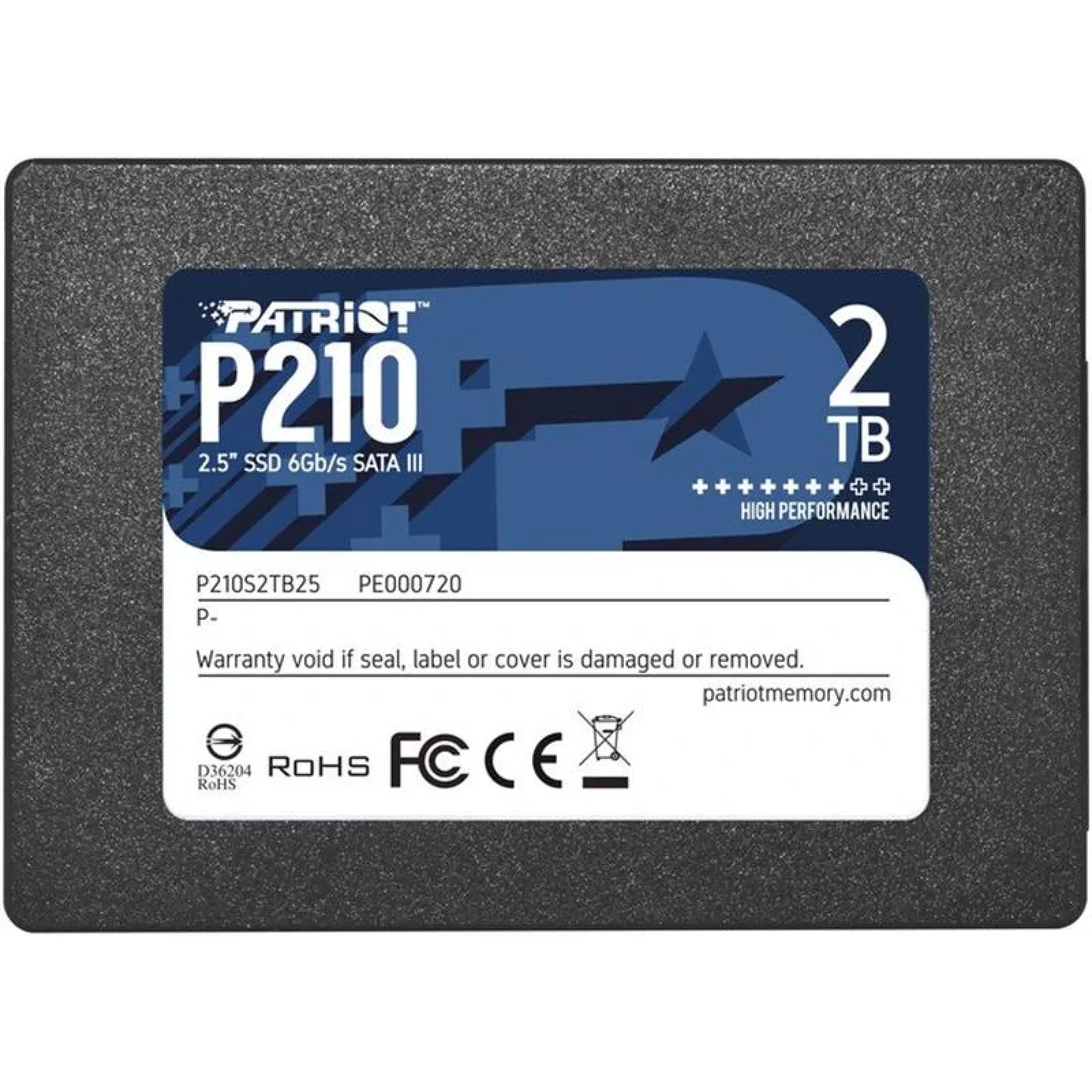 Накопитель SSD 2TB Patriot P210 2.5