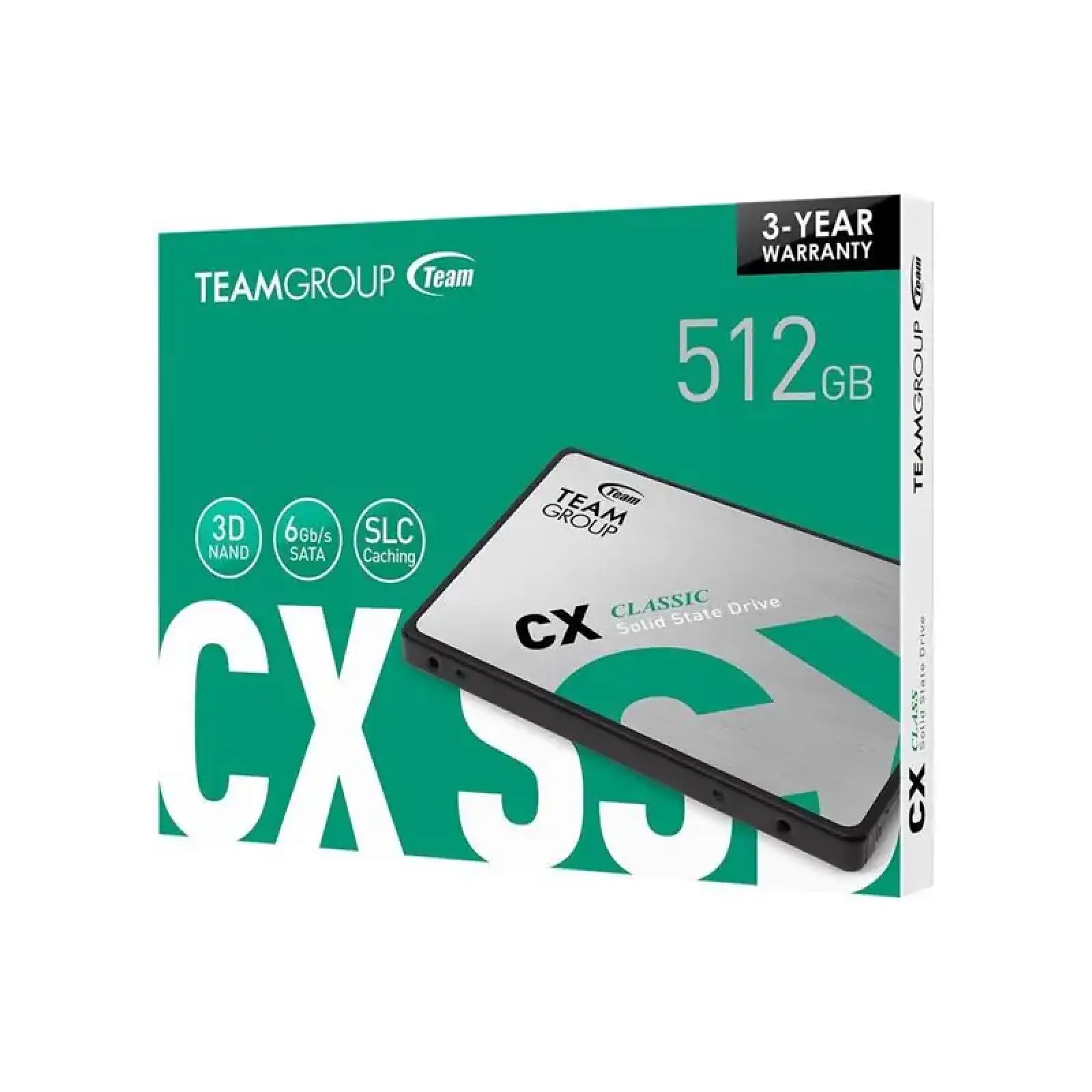 Накопитель SSD TEAM CX2 512 GB (T253X6512G0C101) UA
