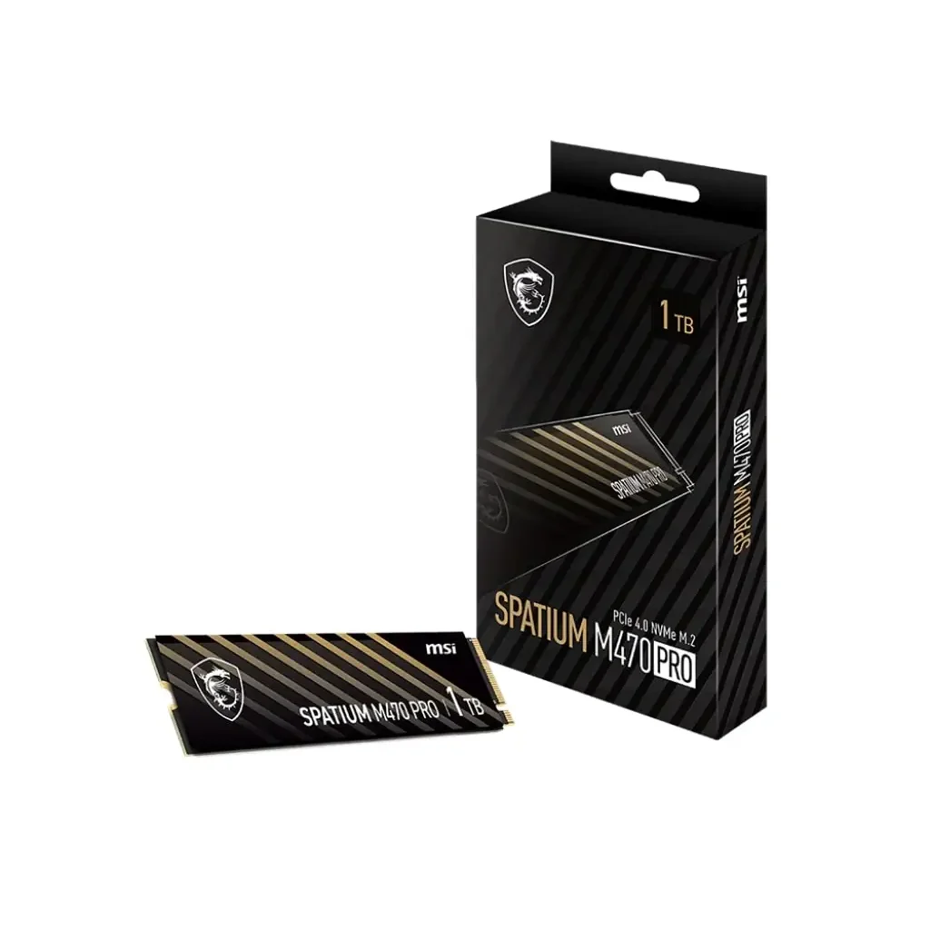 Накопичувач SSD 1TB MSI Spatium M470 Pro M.2 2280 PCIe 4.0 x4 NVMe 3D NAND TLC (S78-440L0J0-P83) UA
