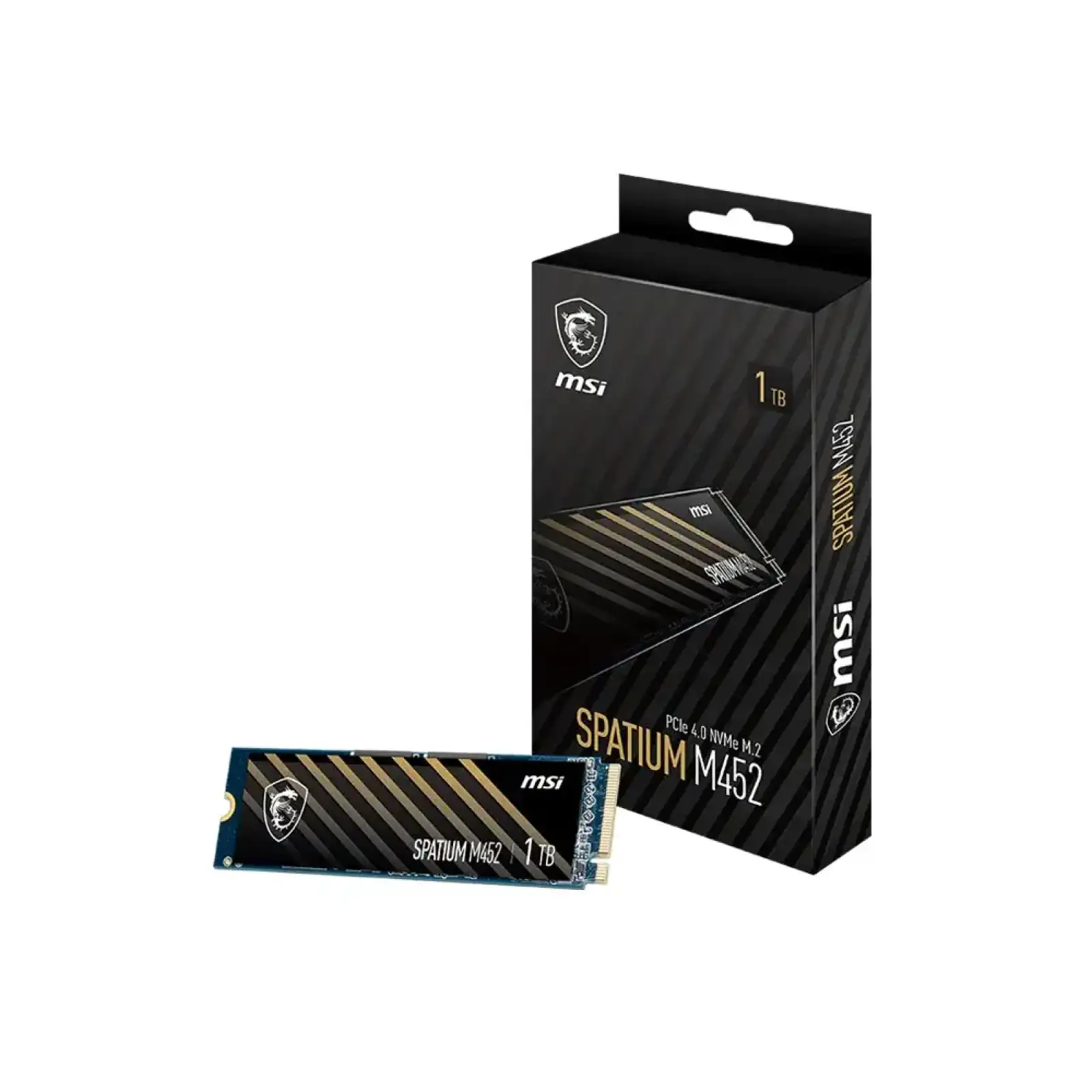 Накопитель SSD 1TB MSI Spatium M452 M.2 2280 PCIe 4.0 x4 NVMe 3D NAND TLC (S78-440L970-P83) UA