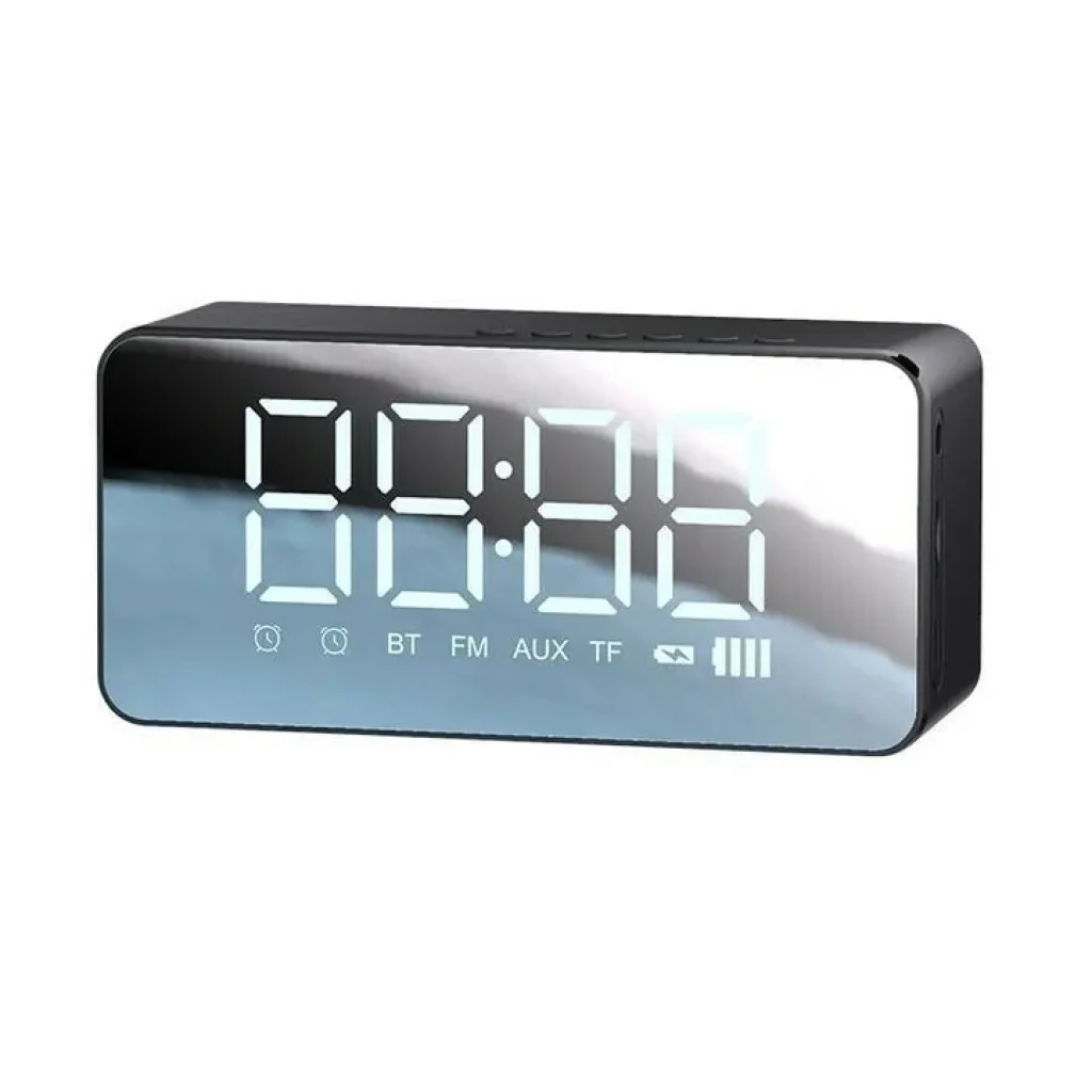 Настільний годинник Usams US-YX007 Multi-functional Alarm Clock Black (YX7LY01) UA