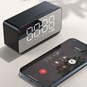Настільний годинник Usams US-YX007 Multi-functional Alarm Clock Black (YX7LY01) UA