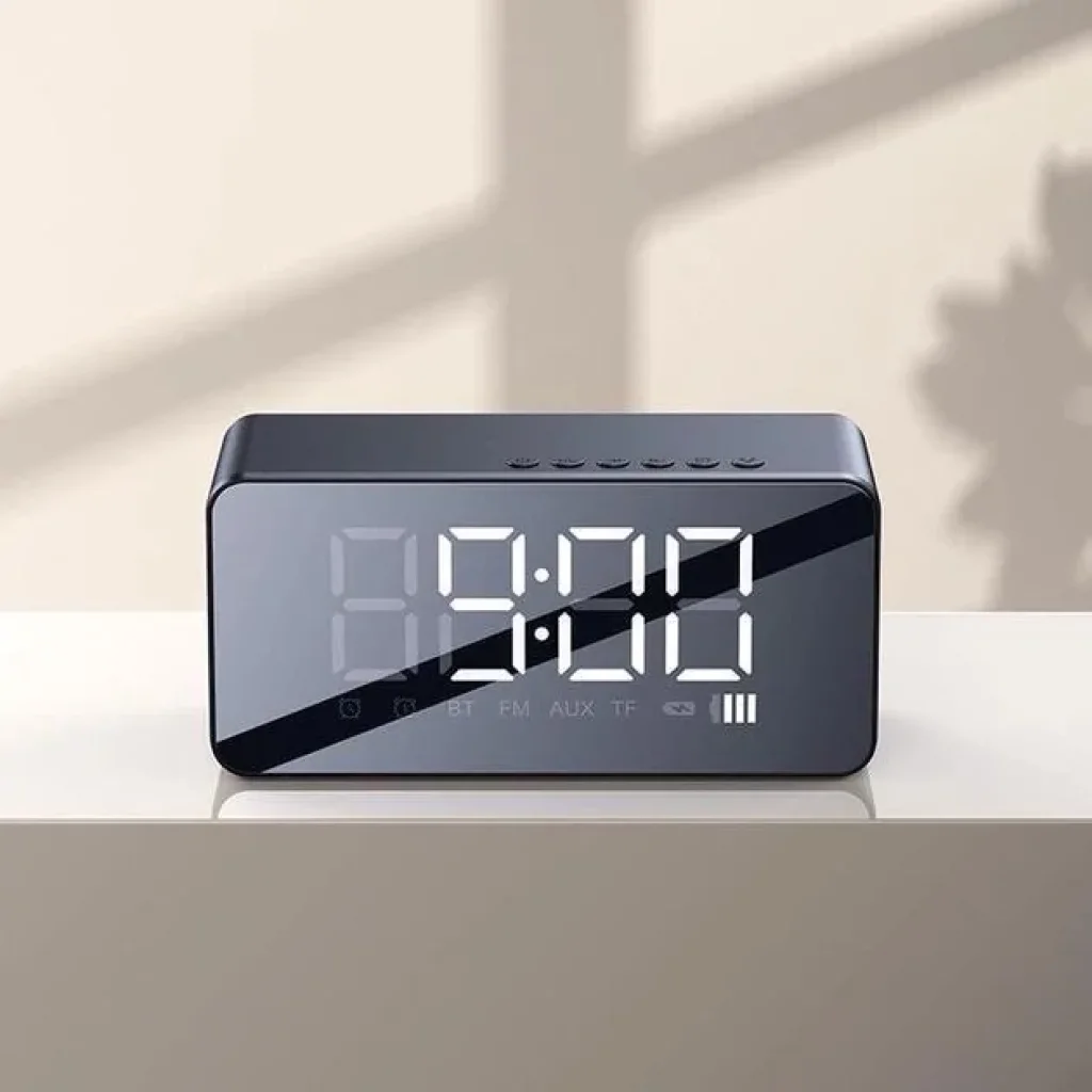 Настільний годинник Usams US-YX007 Multi-functional Alarm Clock Black (YX7LY01) UA