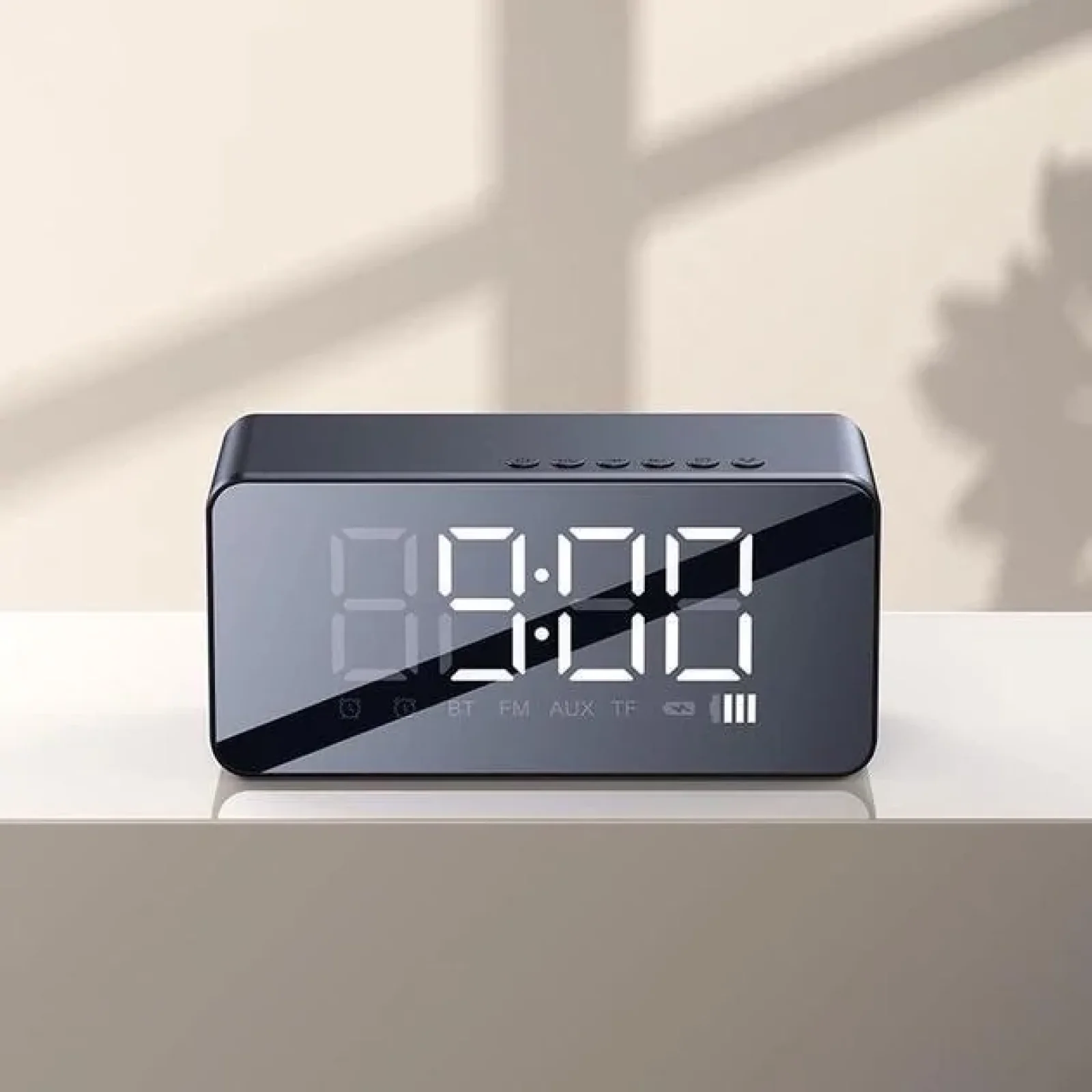 Настільний годинник Usams US-YX007 Multi-functional Alarm Clock Black (YX7LY01) UA