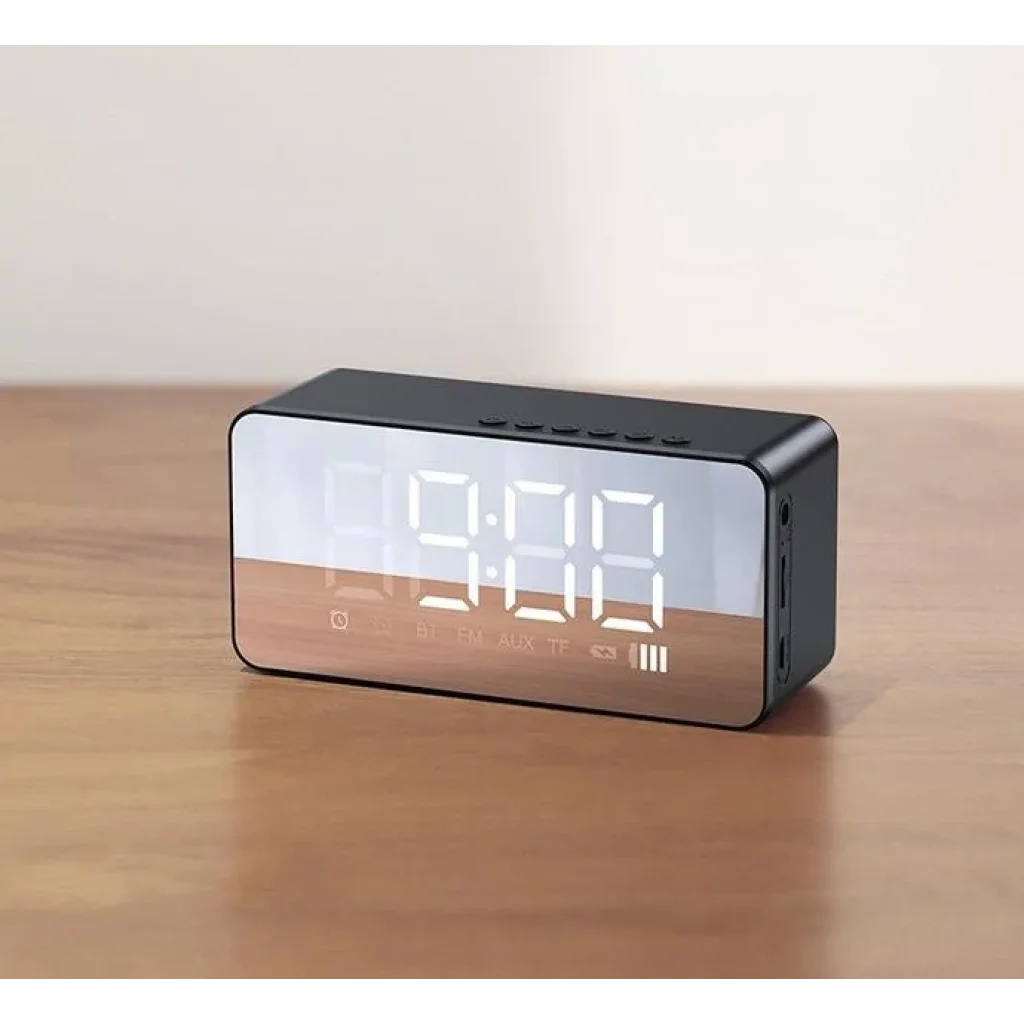 Настільний годинник Usams US-YX007 Multi-functional Alarm Clock Black (YX7LY01) UA