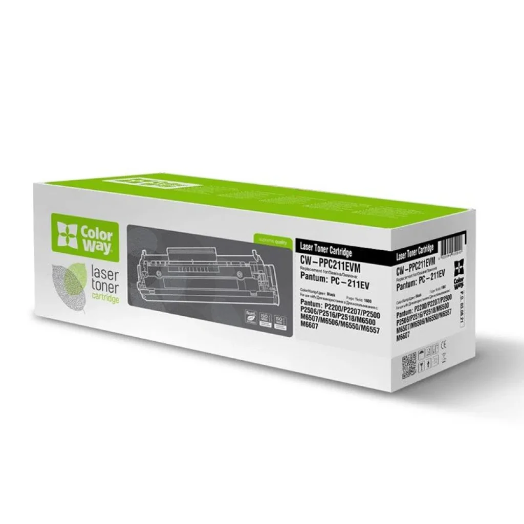 Картридж CW (CW-PPC211EVM) Pantum P2200/2207/2506/M6500/M6607 Black (PC-211EV) UA