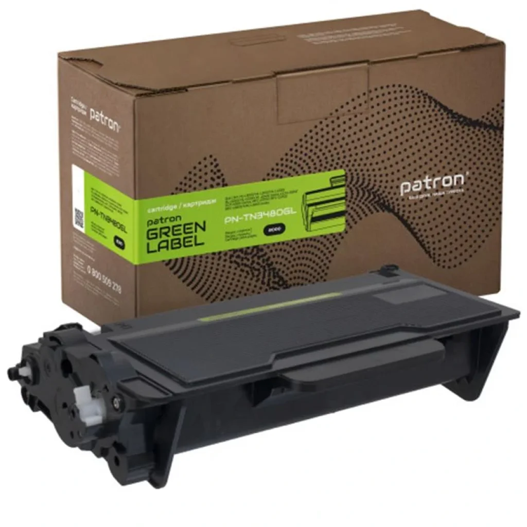 Картридж Patron Green Label (PN-TN3480GL) Brother HL-L5000/5100/6250, DCP-L5500/L6600 Black (TN-3480) UA