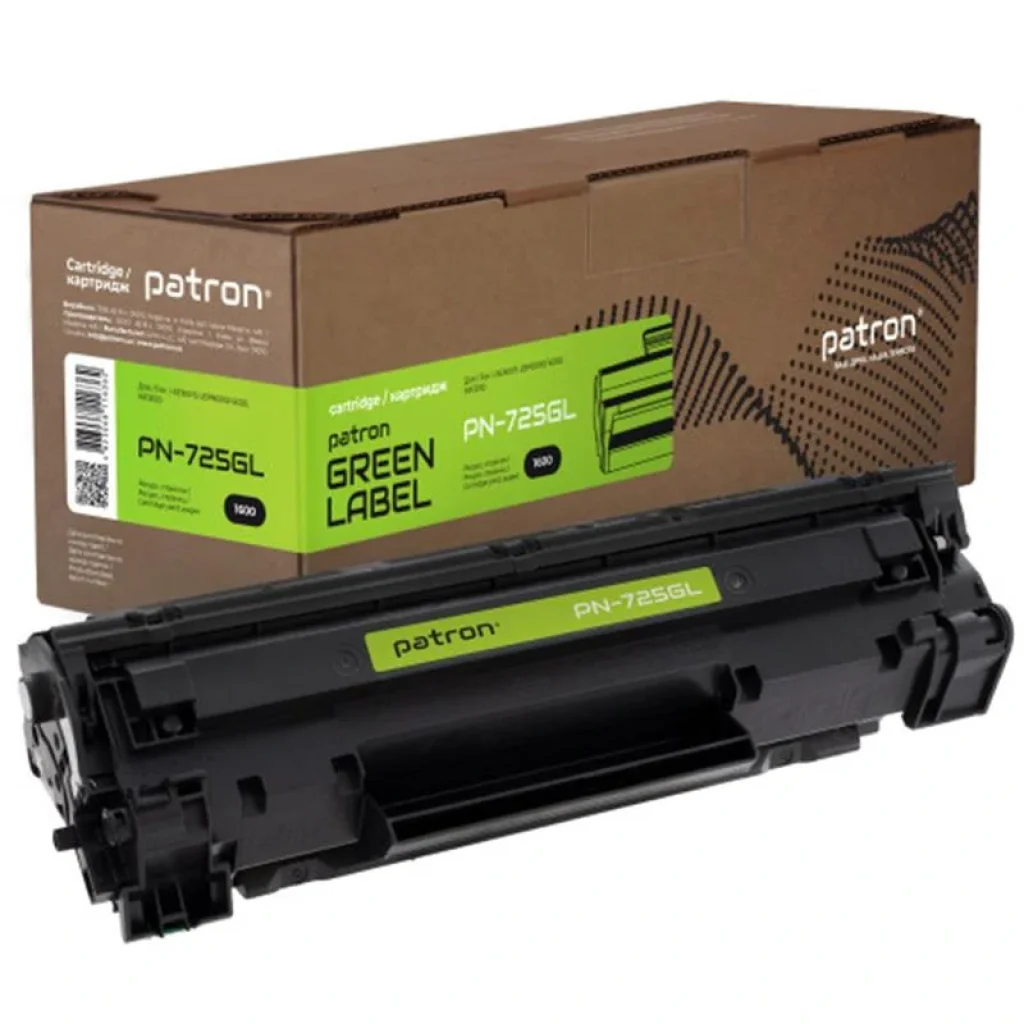 Картридж Patron Green Label (PN-725GL) Canon LBP-6000/6020/MF3010 Black (Canon 725) UA