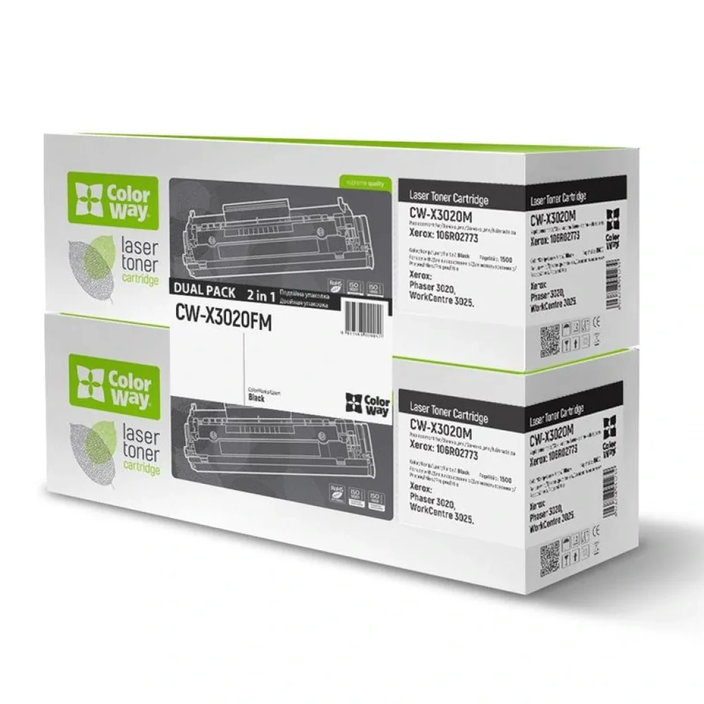 Картридж CW (CW-X3020FM) Xerox Phaser 3020/WC3025 (106R02773) Dual Pack UA