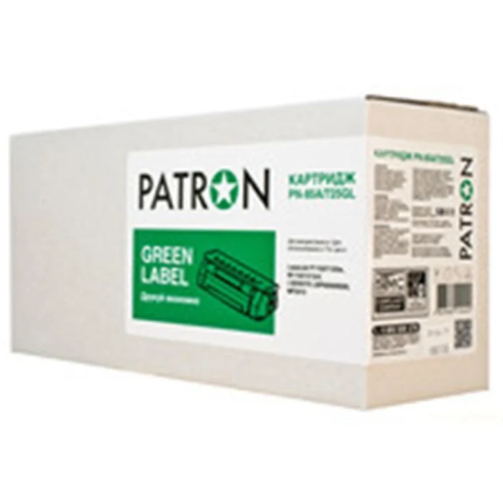 Картридж Patron (PN-85A/725GL) HP LJ P1102/1102W/M1132/M1212NF/Canon LBP-6000/6020/MF3010 Black (CE285A/Canon 725) Green Label UA