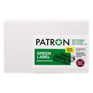 Картридж Patron (PN-737DGL) Canon MF211/MF212w/MF216n Black (Canon 737) Green Label Dual Pack UA