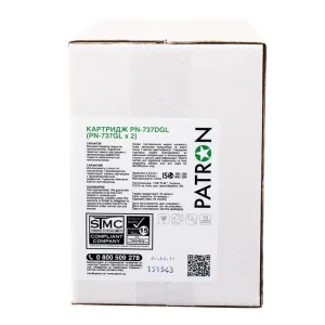 Картридж Patron (PN-737DGL) Canon MF211/MF212w/MF216n Black (Canon 737) Green Label Dual Pack UA