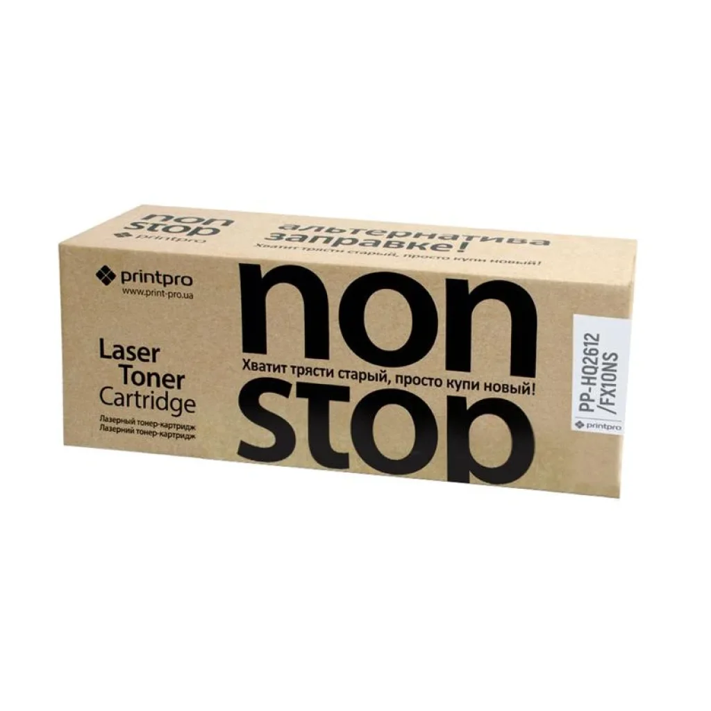 Картридж PrintPro NonStop (PP-HQ2612/FX10NS) HP LJ 1010/Canon MF4018/4120 Black (Q2612A/Canon FX10) UA