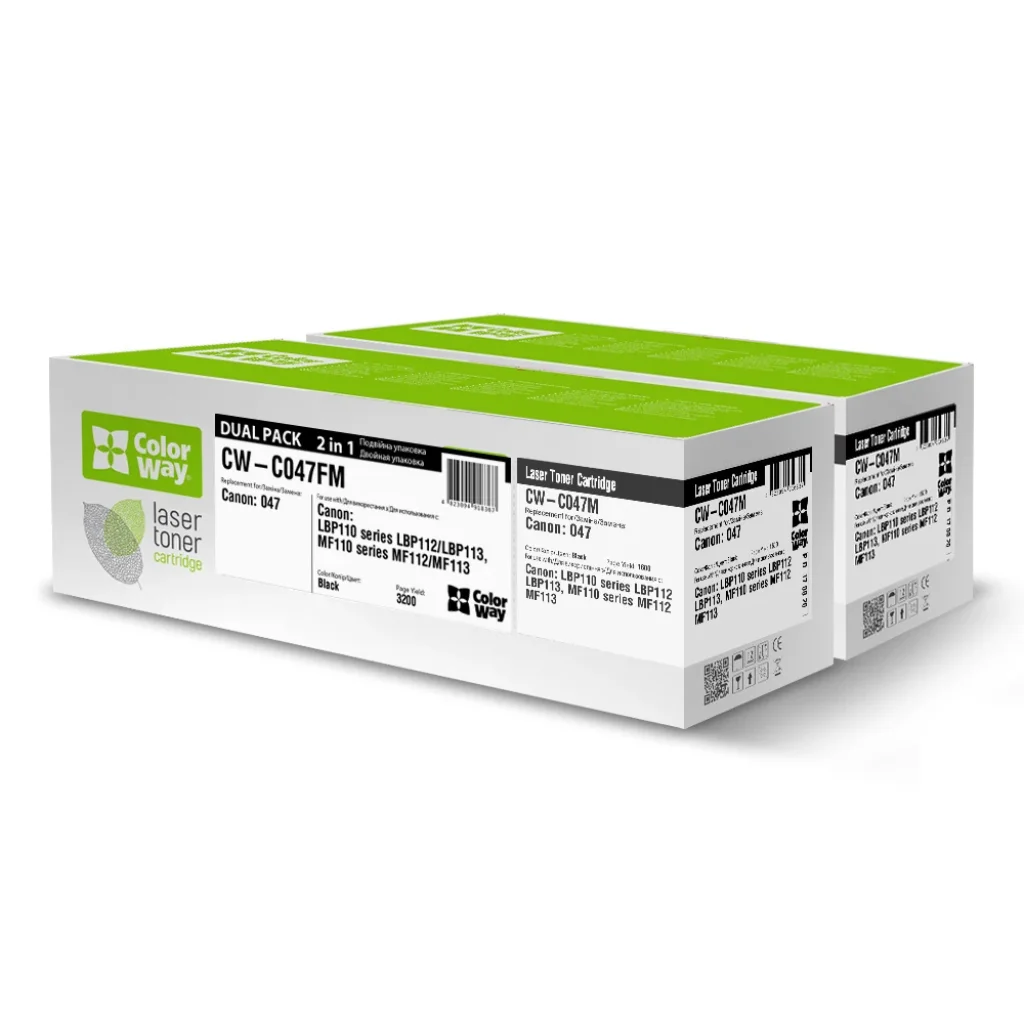 Картридж CW (CW-C047FM) Canon LBP112/MFP112/113 Black (Canon 047) Dual Pack UA