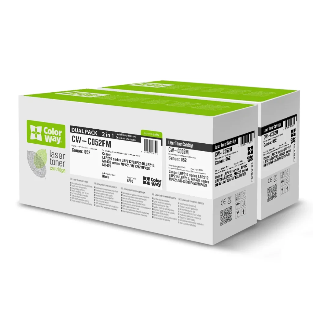 Картридж CW (CW-C052FM) Canon LBP212/MF421 Black (Canon 052) Dual Pack UA