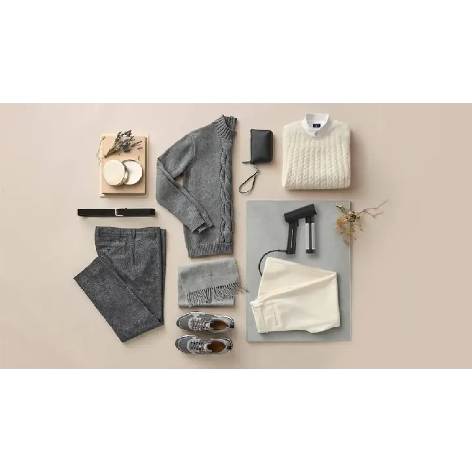 Отпариватель SteamOne EUNS150B и машинка для удаления катышков SteamOne RP10 UA