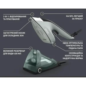 Відпарювач Tefal Duo Power 2in1 JF4031E0 UA