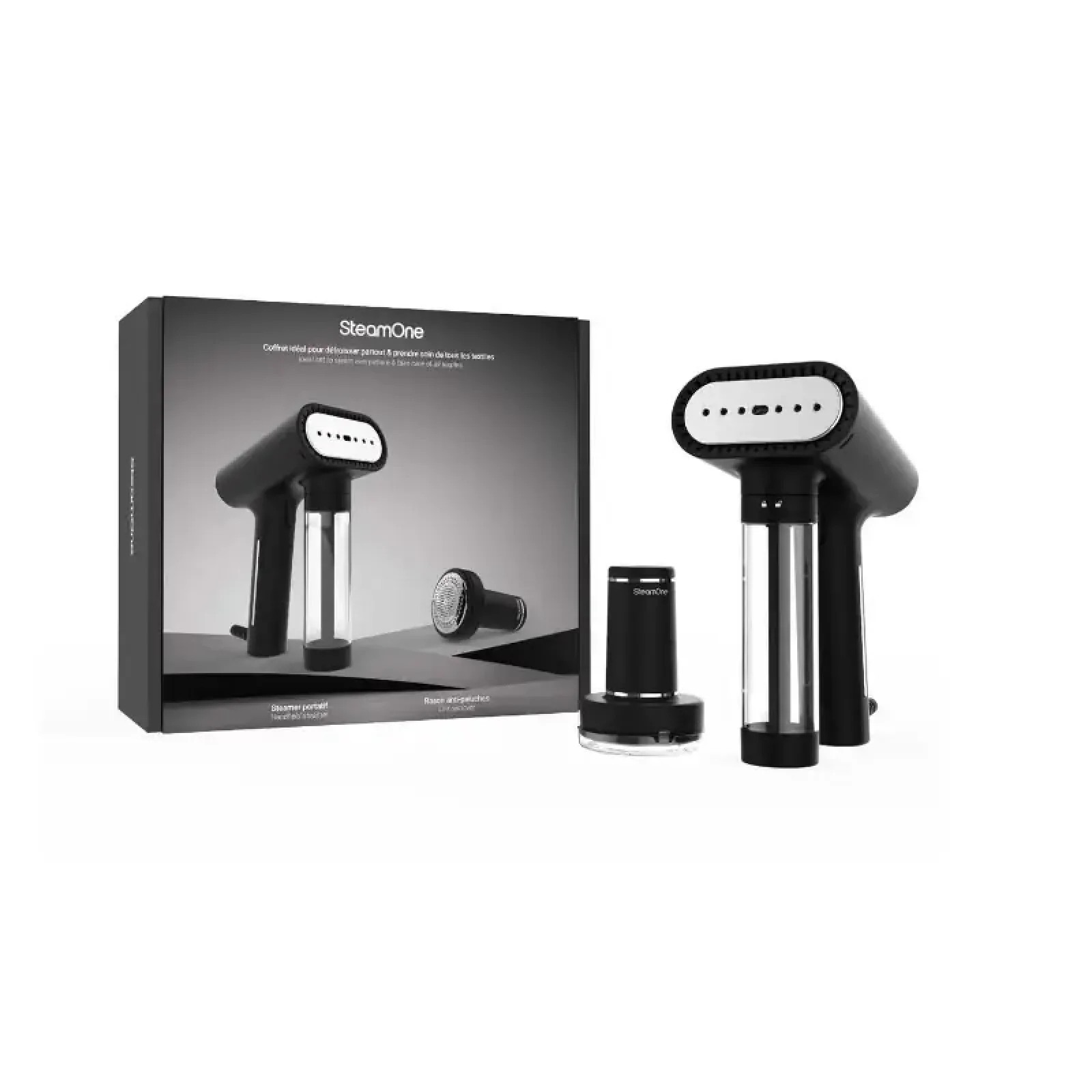 Отпариватель SteamOne EUNS150B и машинка для удаления катышков SteamOne RP10 UA