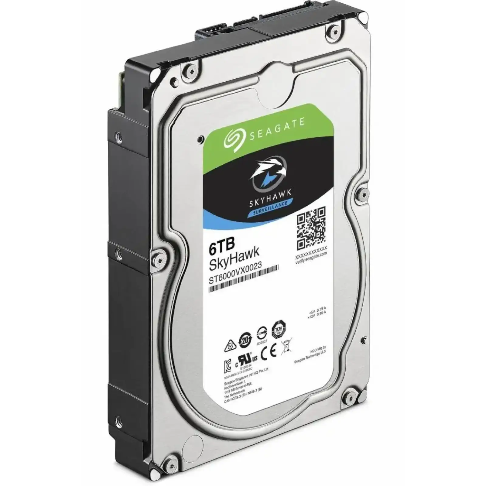 Жорсткий диск HDD SATA 6.0TB Seagate SkyHawk Surveillance 256MB (ST6000VX001) UA