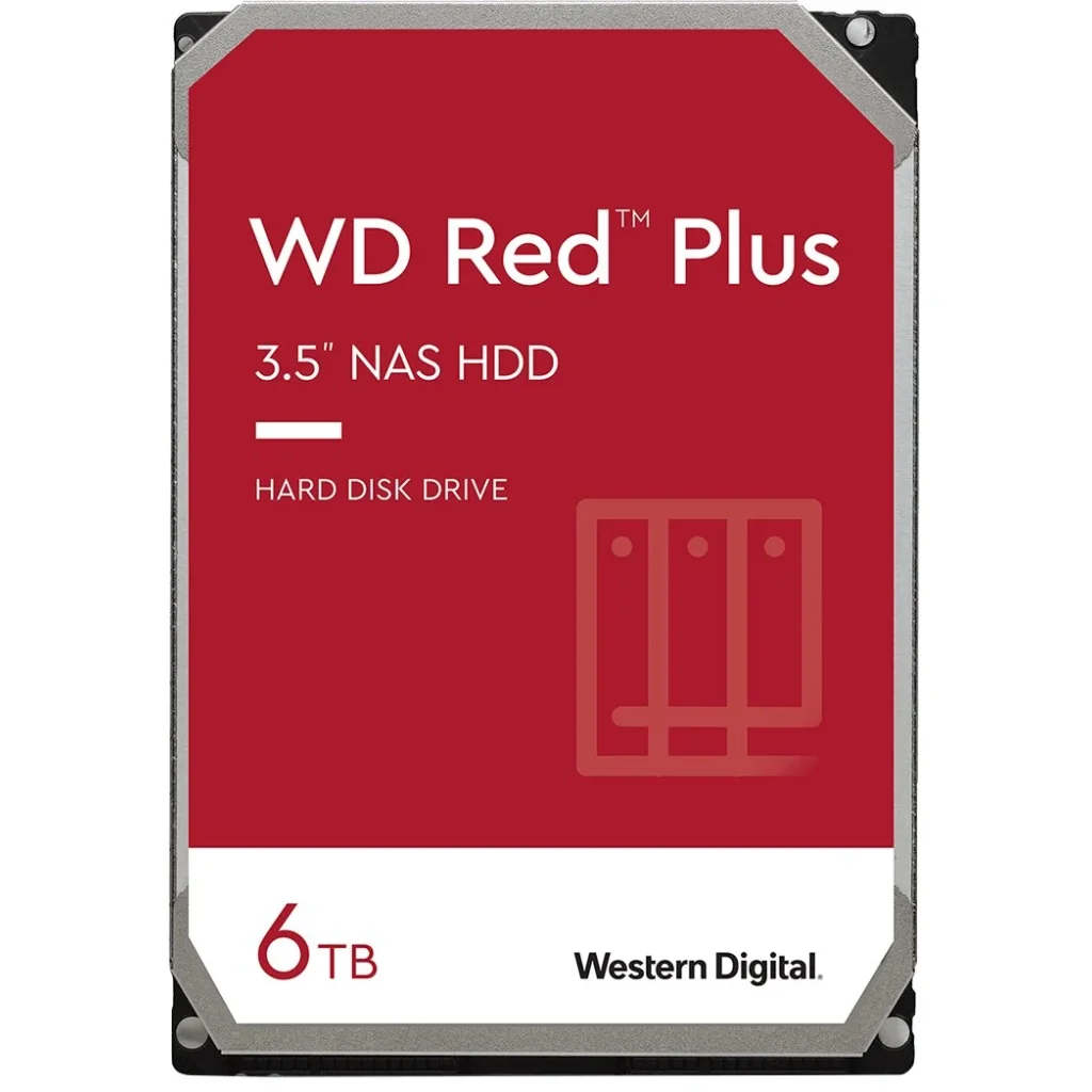 Накопичувач HDD SATA 6.0TB WD Red Plus 5400rpm 256MB (WD60EFPX) UA
