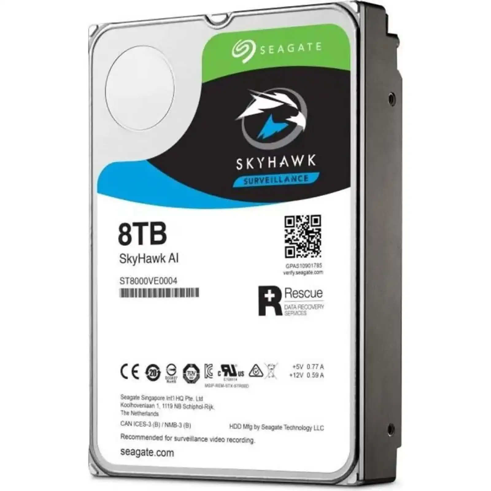 Жесткий диск HDD Seagate SkyHawk AI Surveillance 8 TB (ST8000VE000) UA