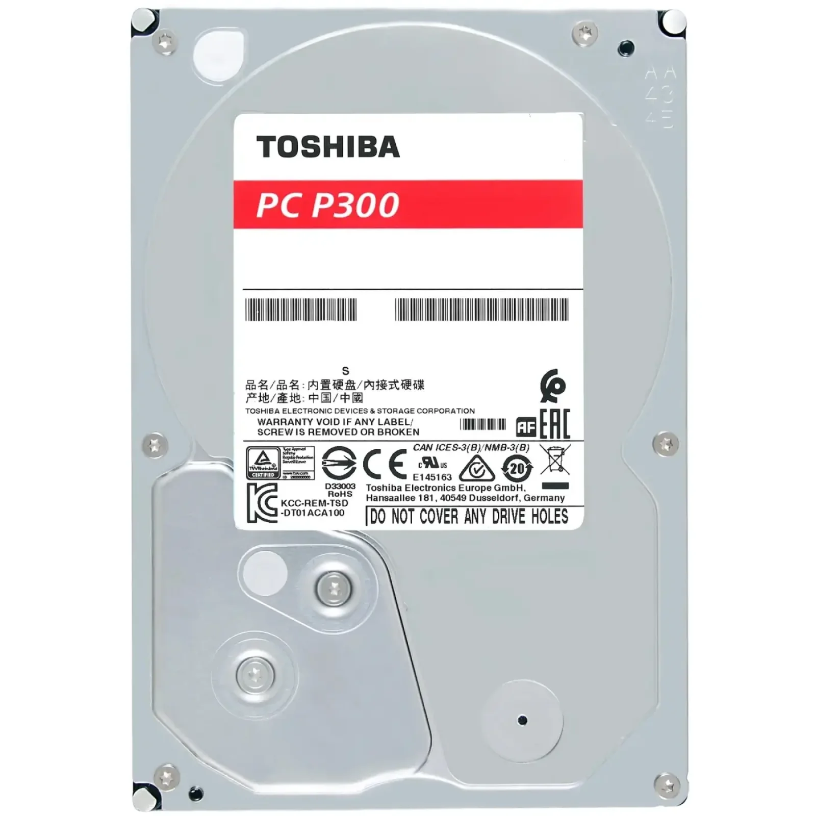 Накопитель HDD SATA 2.0TB Toshiba P300 7200rpm 256MB (HDWD320UZSVA) UA