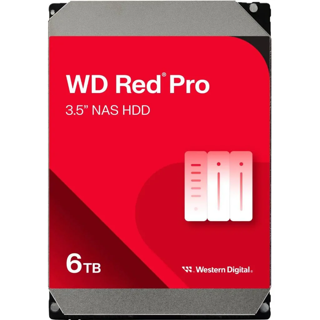 Накопичувач HDD SATA 6.0TB WD Red Pro NAS 7200rpm 256MB (WD6005FFBX) UA