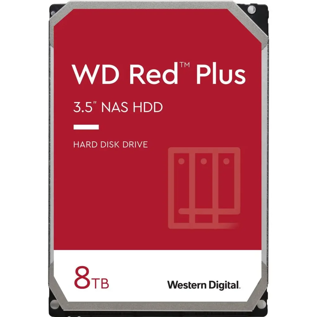 Накопичувач HDD SATA 8.0TB WD Red Plus 5640rpm 256MB (WD80EFPX) UA