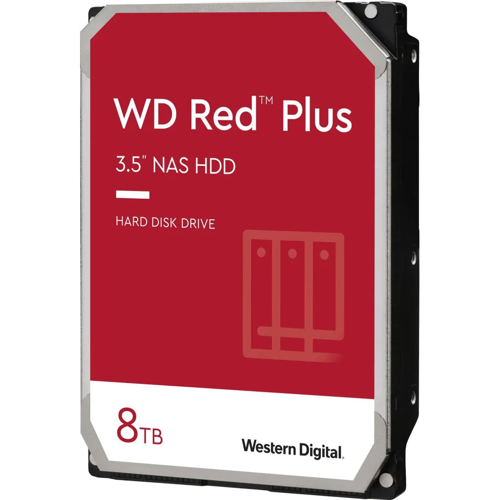 Накопичувач HDD SATA 8.0TB WD Red Plus 5640rpm 256MB (WD80EFPX) UA