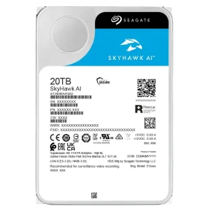 Накопитель HDD SATA 20.0TB Seagate SkyHawk AI Surveillance 7200rpm 256MB (ST20000VE002) UA