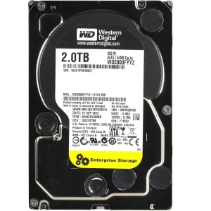 Накопичувач HDD SATA 2.0TB WD RE 7200rpm 64MB (WD2000FYYZ) UA