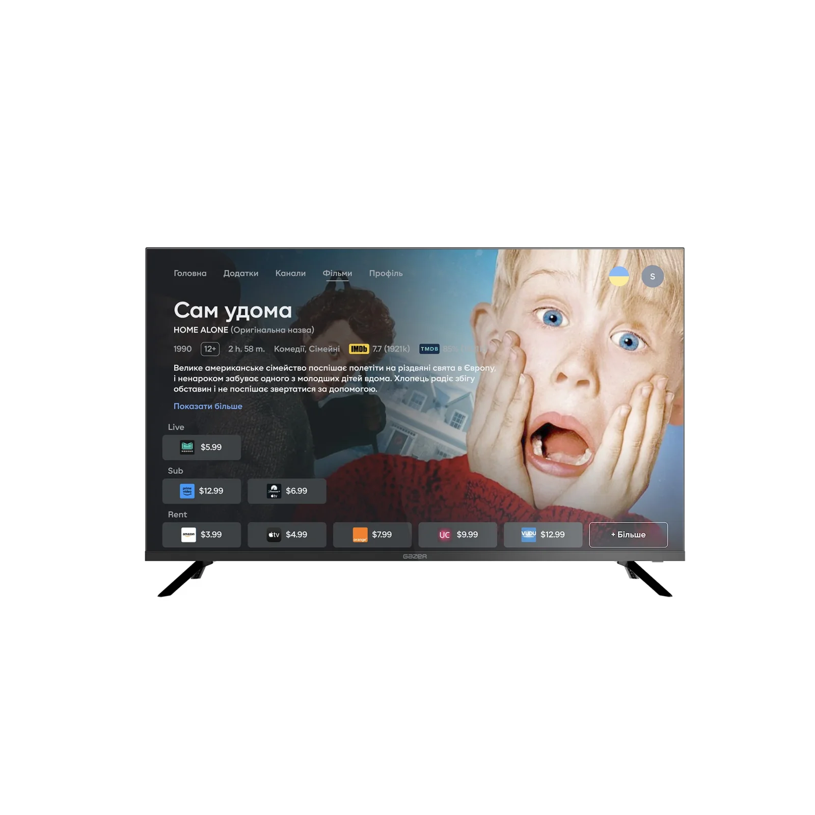 Телевизор Gazer TV43-UN1 UA