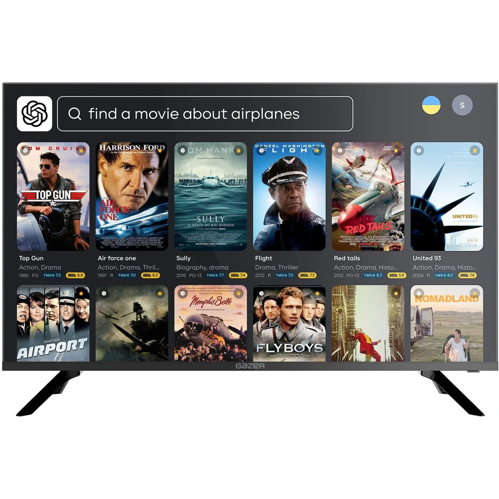 Телевизор Gazer TV43-UN1 UA