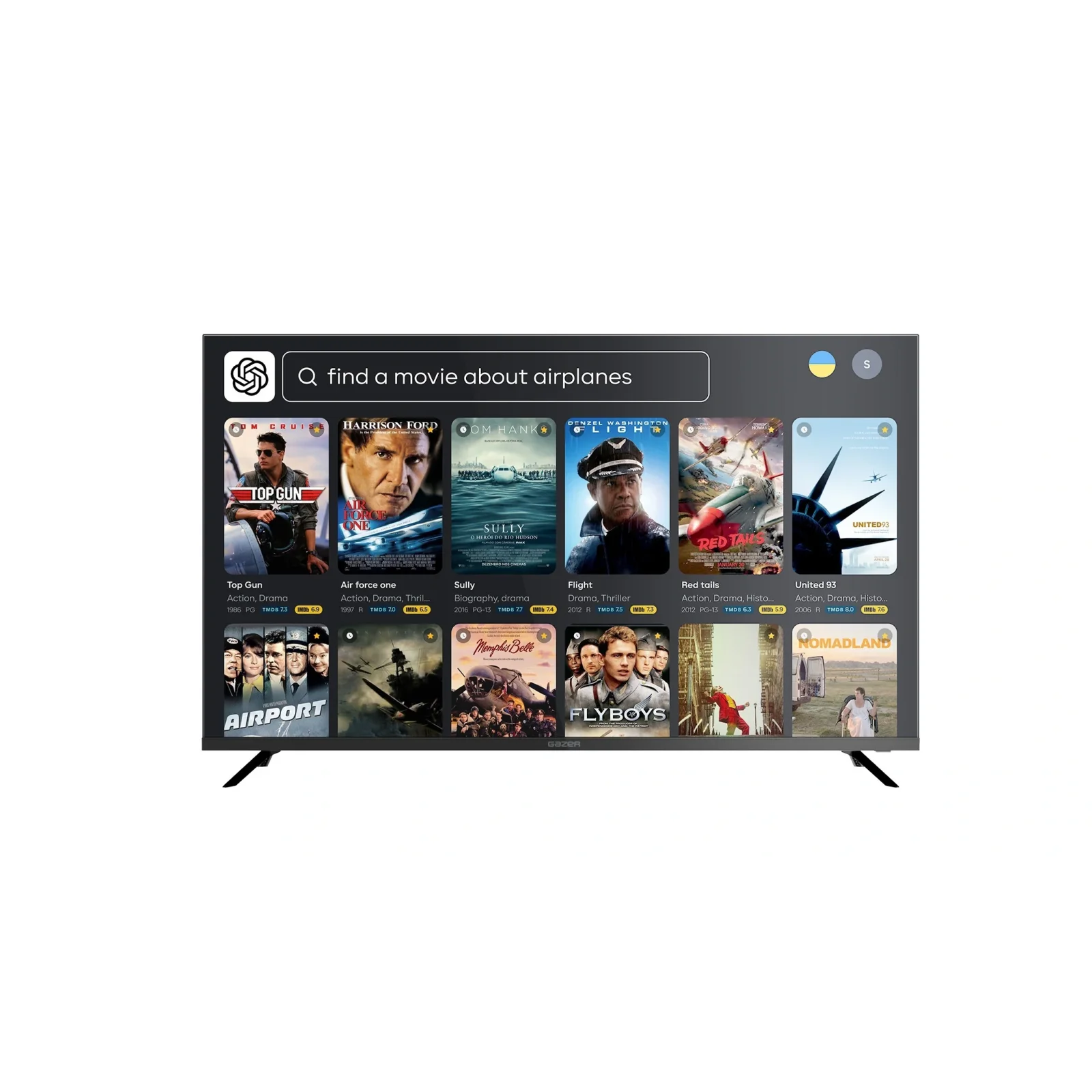Телевизор Gazer TV55-UN1 UA