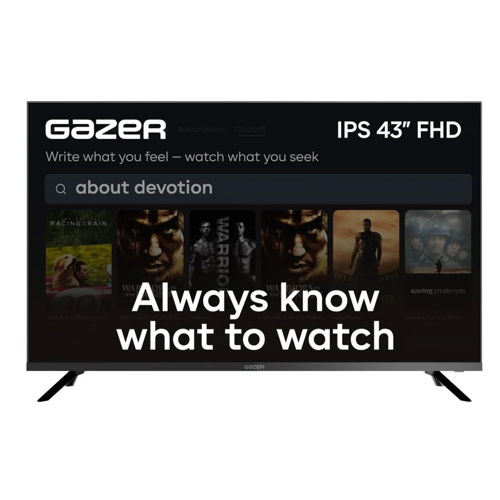 Телевізор Gazer TV43-FN1 UA
