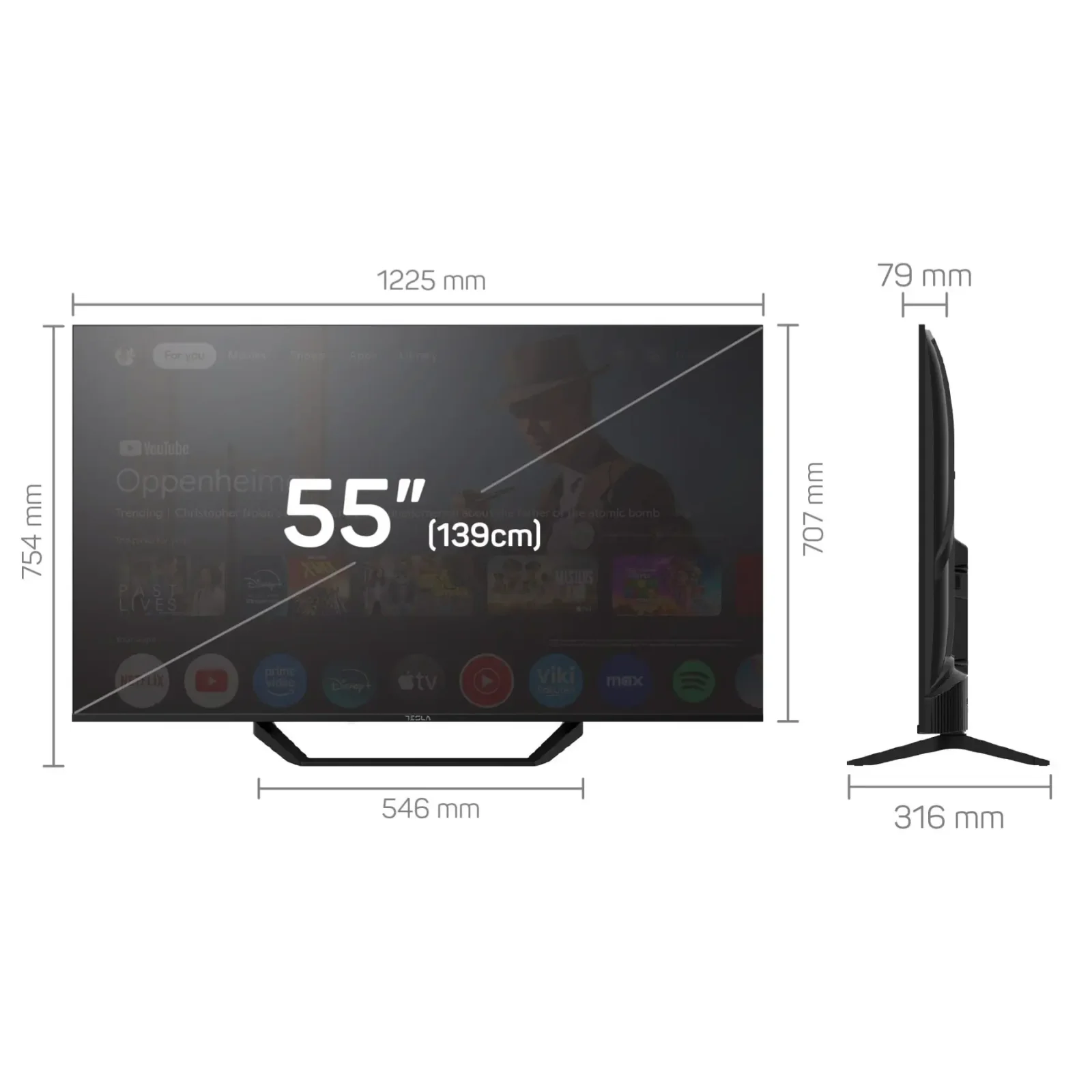 Телевизор Tesla 55E655BUS UA