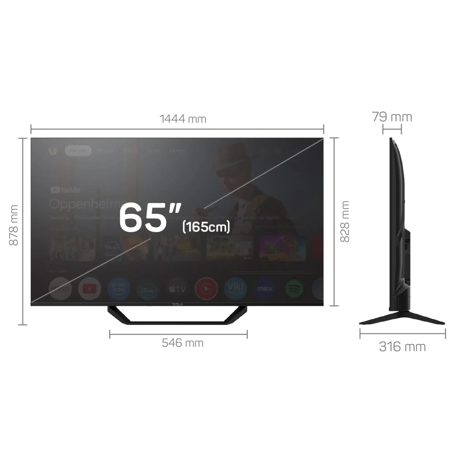 Телевизор Tesla 65E655BUS UA