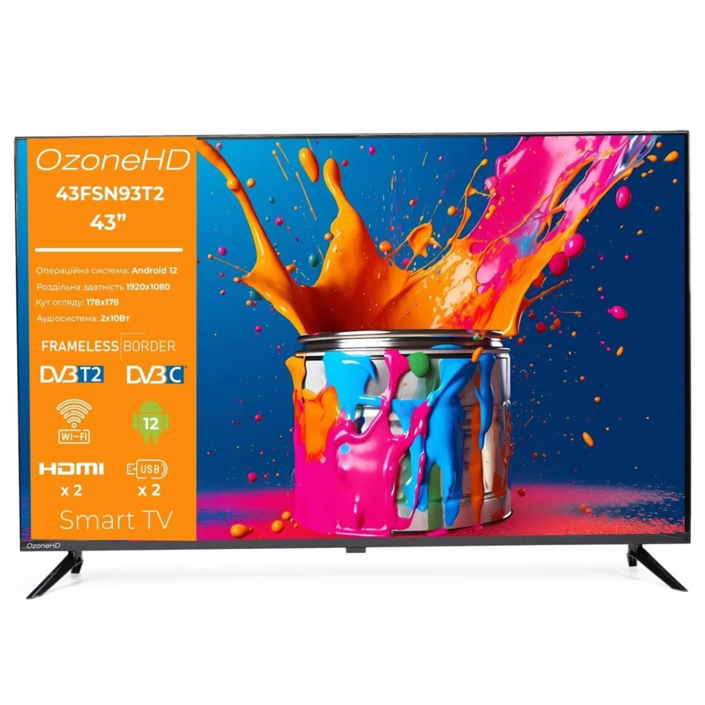 Телевизор OzoneHD 43FSN93T2 UA