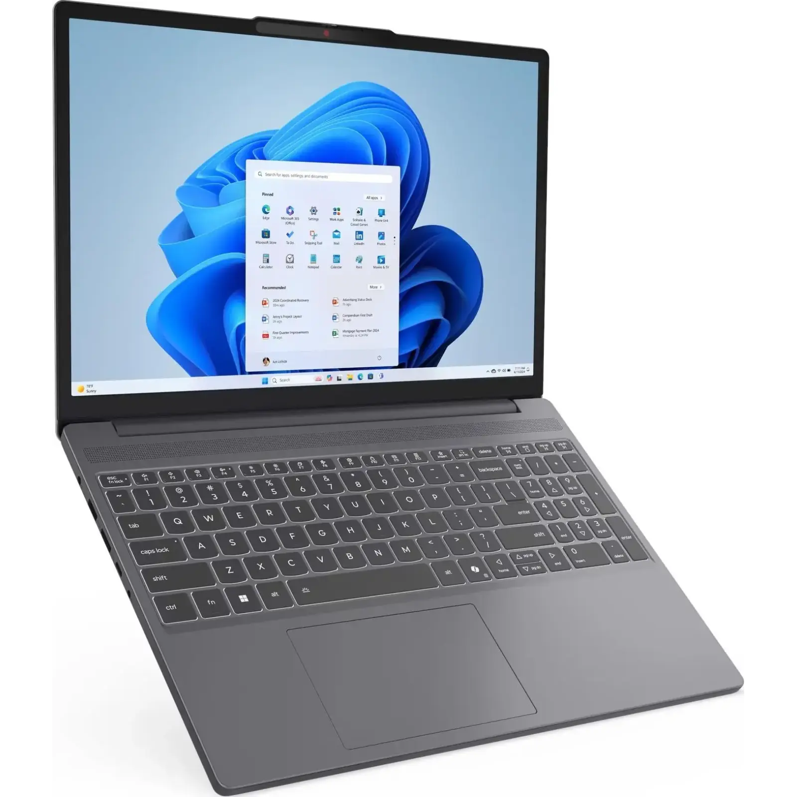 Ноутбук Lenovo IdeaPad Slim 3 15IRH10 (83K1010ERA) Luna Grey UA