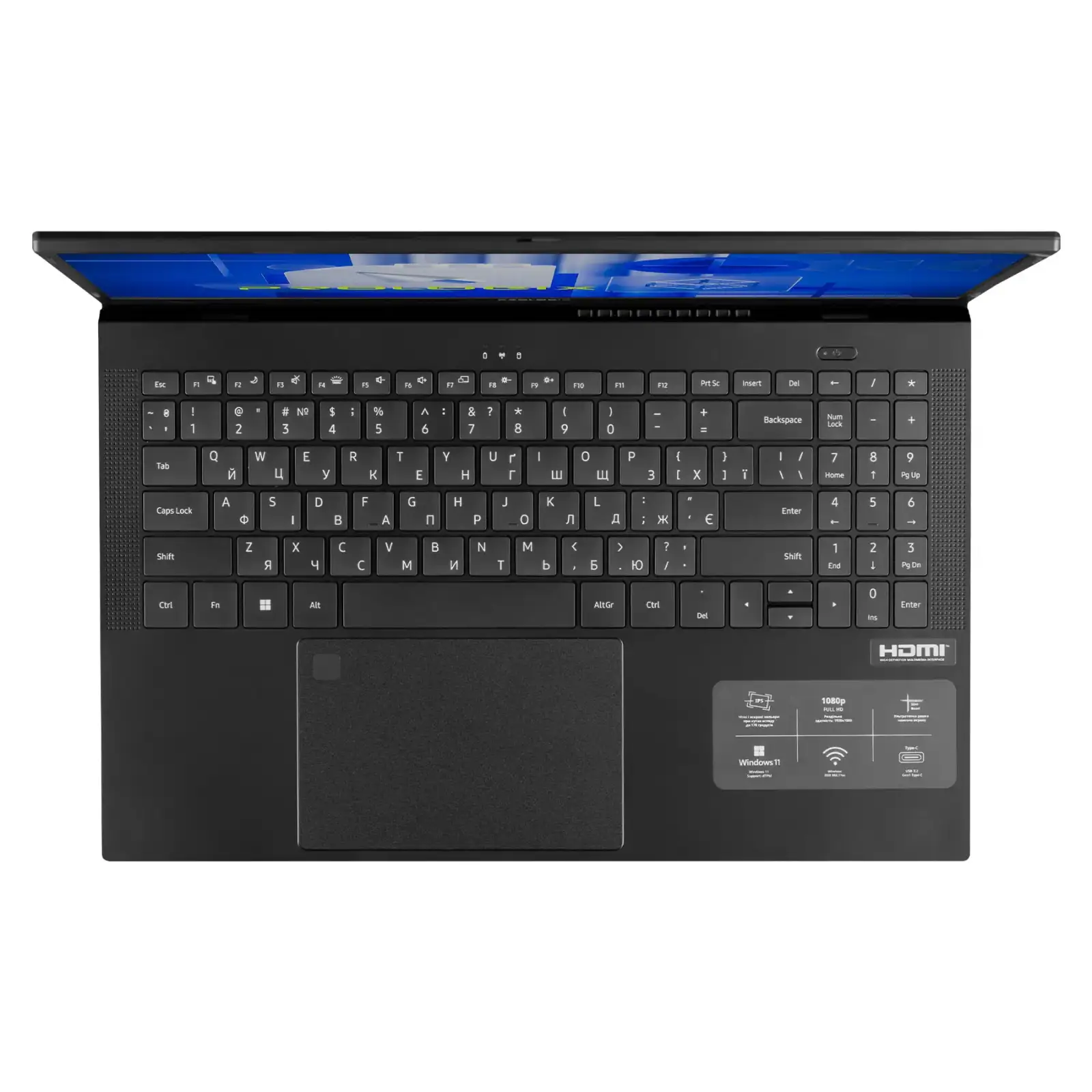 Ноутбук Prologix M15-725 Black (PLN725.I513.16.S2.WP11.167) UA