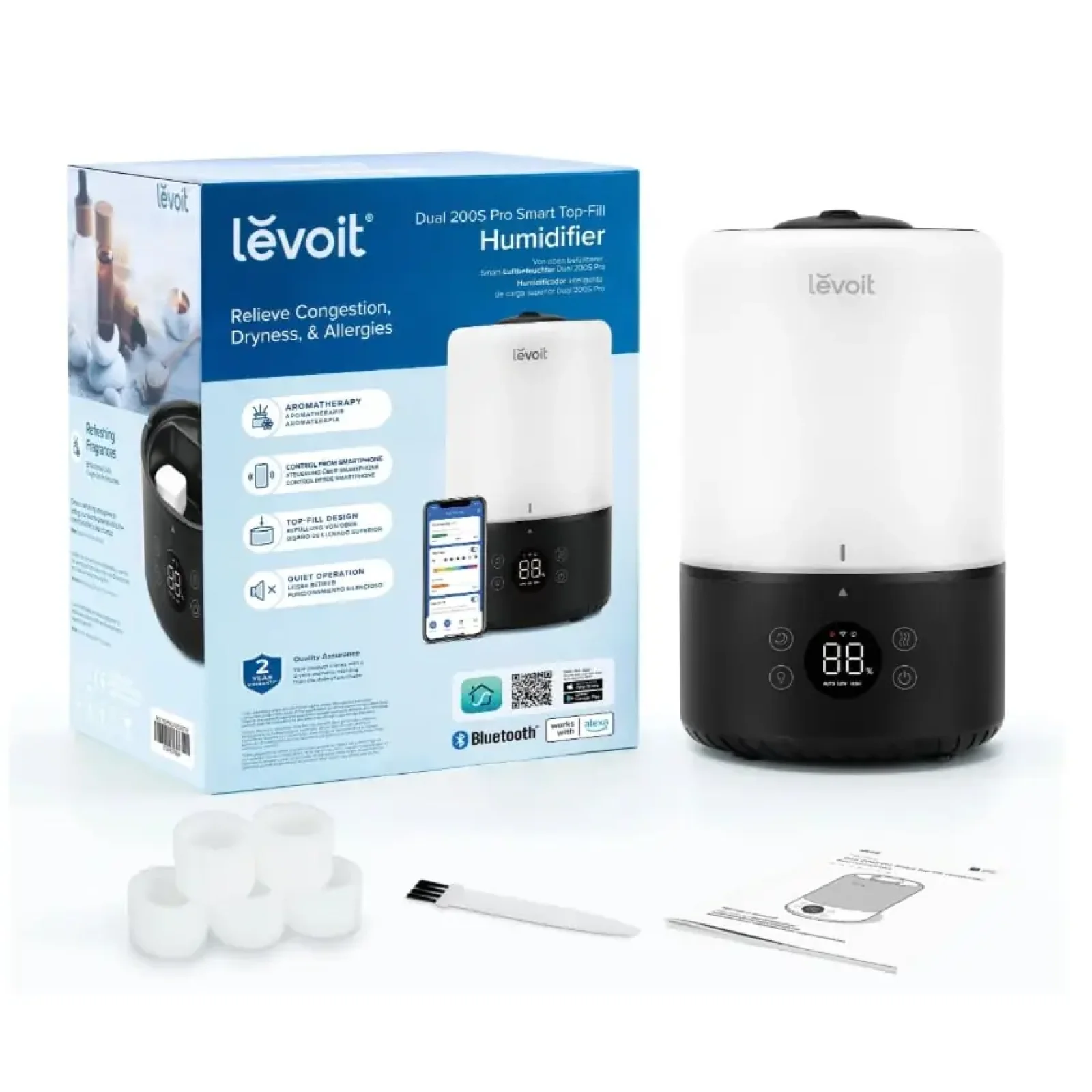 Увлажнитель воздуха Levoit Dual 200S Pro Smart Top-Fill LUH-D301S-KEUR (HEAPHULVSEU0079Y) UA