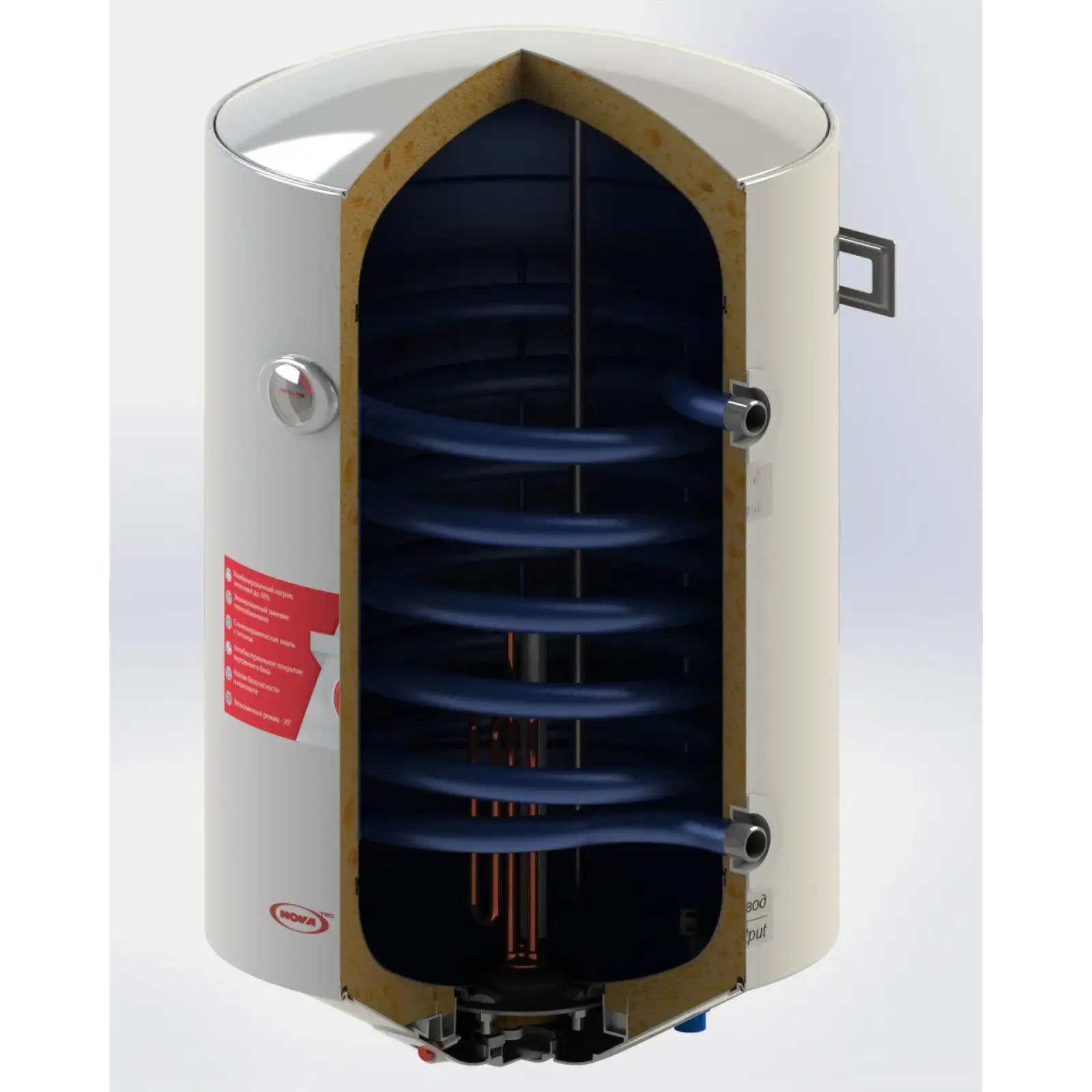 Водонагрівач Nova Tec NT-CBL 100 Combi Left UA