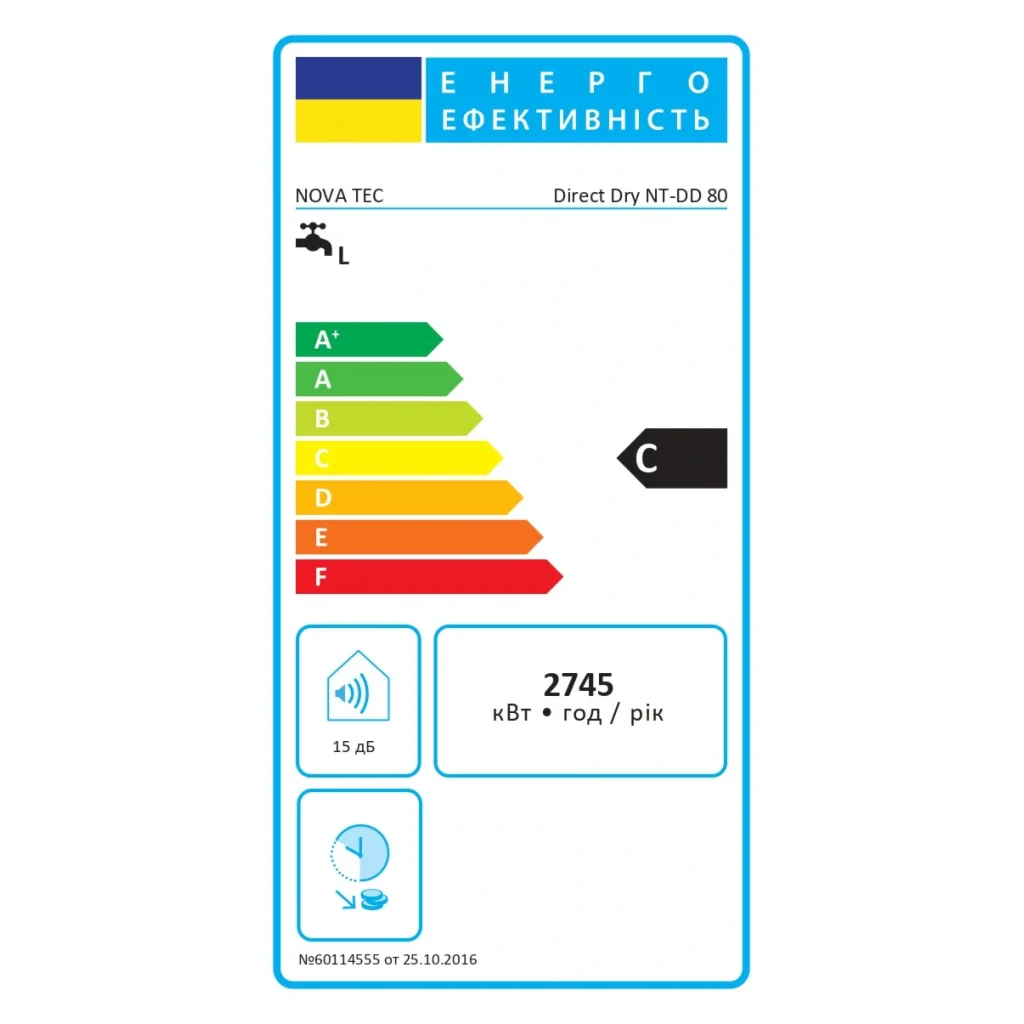 Водонагреватель Nova Tec NT-DD 80 Premium Direct Dry UA