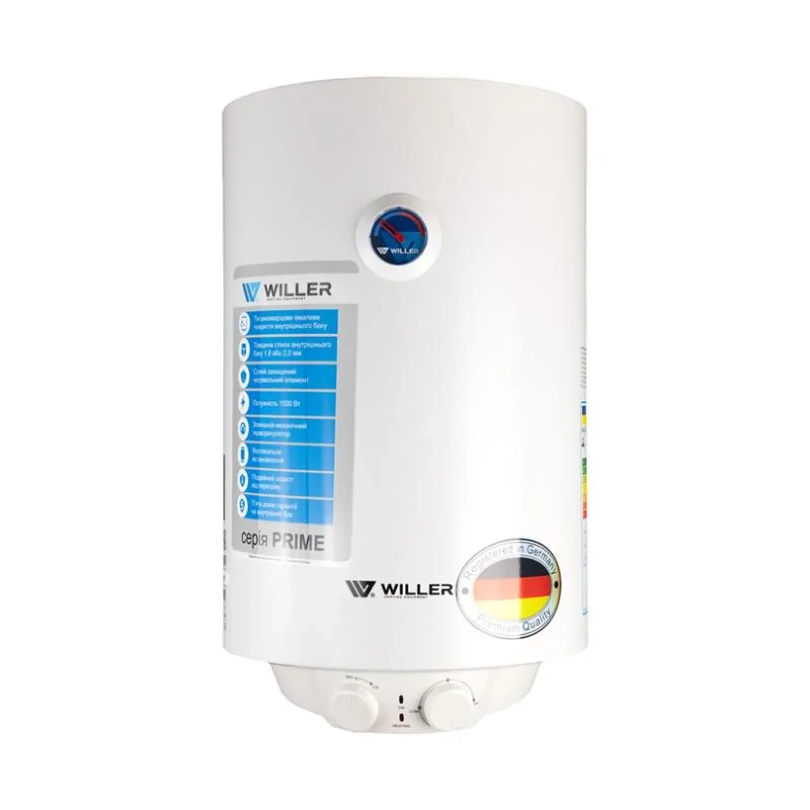 Водонагрівач Willer EV30DR серія Prime, EV30DR-Prime UA