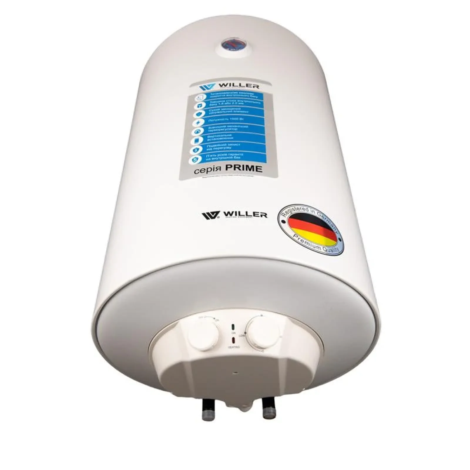 Водонагрівач Willer EV100DR серія Prime, EV100DR-Prime UA